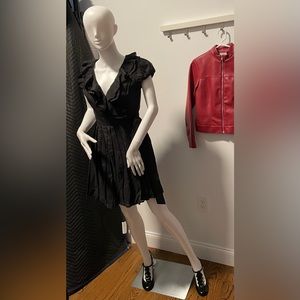 Forever 21 black wrap-tie dress, size small